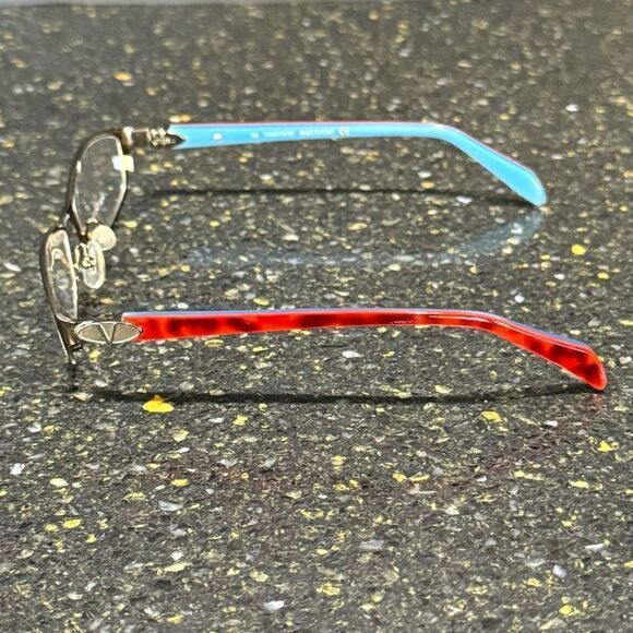 Valentino Brown & Azure Eyeglasses. Unisex. main image 8